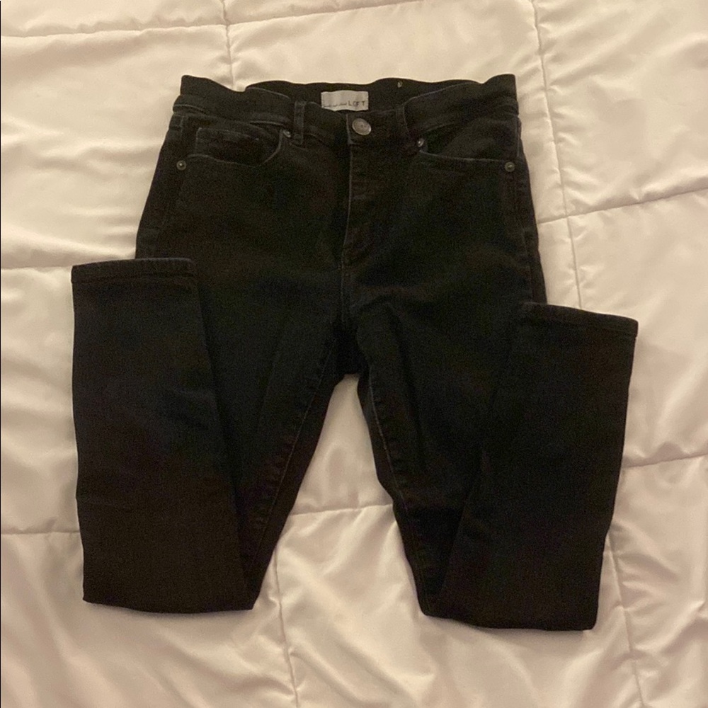 LOFT Women's Black Skinny Jeans